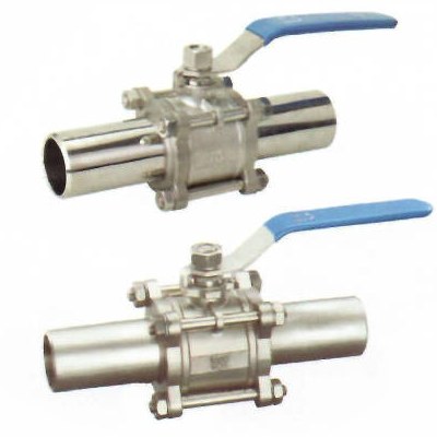 加长三片式焊接球阀